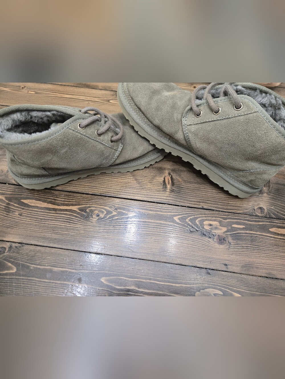Womens UGG Neumel boots "Burnt Olive" suede Colorway Size 7